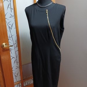 Calvin Klein Black Dress with Zipper design 10